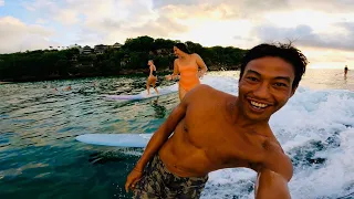 PARTY WAVES Surf Longboard at Padang Padang Beach Bali