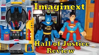 Dc super freinds imaginext ultimate headquarters hall of justice unboxing/video review