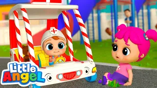 Wheels On The Ambulance | Little Angel & Cocomelon Nursery Rhymes