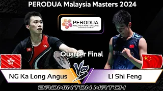 🔴LIVE SCORE | NG Ka Long Angus (HKG) vs LI Shi Feng (CHN) | Malaysia Masters 2024 Badminton