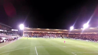 Notts County fans at Plymouth - final moments and celebrations (28/02/17)