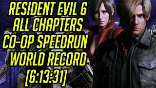 Resident Evil 6 (PC) All Chapters Co-Op Speedrun World Record [6:13:31]