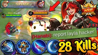 LAYLA HACKER BUILD!! TRY THIS BUILD TO GET 28 KILLS AND SAVAGE! | Top 1 Global Layla