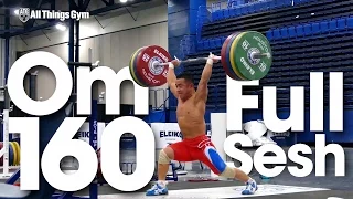 Om Yun Chol (56kg, North Korea) Full Clean & Jerk Session up to 160kg 2015 World Weightlifting