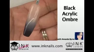 How to create an ombre using black acrylic