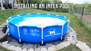 Intex Above Ground Pool Setup