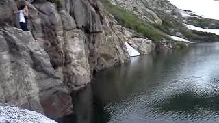 Anna's cliff dive