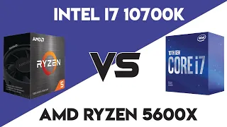 Intel i7 10700k vs Amd ryzen 5600x | Powerful and attractive ,  which one is the winner ?