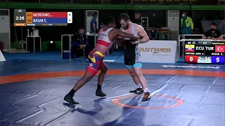 Repechage GR - 67 kg: A. MONTANO ARRO (ECU) v. E. BASAR (TUR)