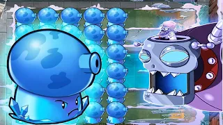 999 Ice Fume-shroom Vs Ice Dr Zomboss | Plants vs Zombies Mod