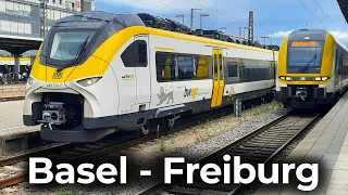 Rheintalbahn: Basel Bad Bf. - Freiburg | 4K Führerstandsmitfahrt | Siemens Mireo - BR 463 | RB 27