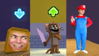 Top FNF Character Test  Gameplay VS Minecraft Animation In Real Life  Compilation