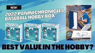 GOLD, CRACKED ICE, and NASTY PATCH | 2022 Panini Chronicles Baseball Hobby Box Unboxing and Review