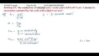 The conductivity of 0.001028 mol L-1 acetic acid is 4.95 X 10^-5 S cm-1.......