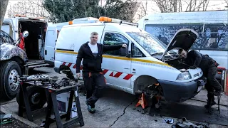 Co się stanie kiedy 27-letni fiat Scudo "Tadek" trafi w ręce mechaników ciężarówek ? Zobaczcie sami