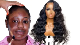 UNBELIEVABLE ⬆️ MUST WATCH ⬆️ 🔥 TRANSFORMATION😱  HAIR AND MAKEUP TRANSFORMATION| PREMIUMLACE WIG