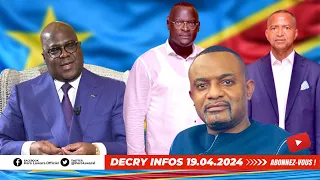 DECRY INFOS 19.4.24, J. NDALA QUITTE ENSEMBLE. MSG SK. DELLA,  KATUMBI, IL YA T-IL UN ACCORD SECRET?