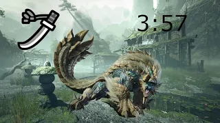 Monster Hunter Rise HR6 Zinogre Long Sword Solo 3:57 | ジンオウガソロ