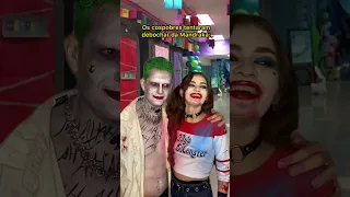 Coringa e Alerquina tentando debochar da Cilindra Mandraka