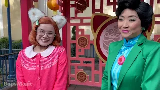 Mei Lee and Ming Lee | Turning Red | 2024 Lunar New Year Celebration | Disney California Adventure