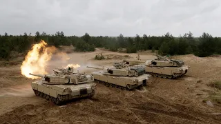 Танковое сражение - учения (США, Польша)/Tank Battle-exercises (USA, Poland)