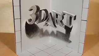 Drawing 3D Letters - How to Draw Letters Illusion - Vamos