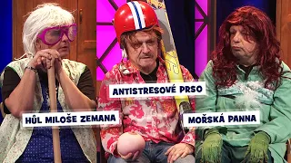 Partička: Párty: Hůl Miloše Zemana, antistresové prso, afrodiziakum a mořská panna