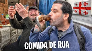 PROVANDO COMIDAS DE RUA NA GEORGIA 🍷 🇬🇪