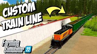 I Built a Custom Train Line to Ship 20 Million Liters of Silage | Farming Simulator 22