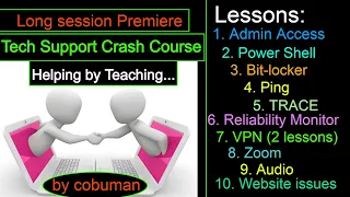 Free IT Crash Course, Super Long Live Premiere TECH SUPPORT Learning Session
