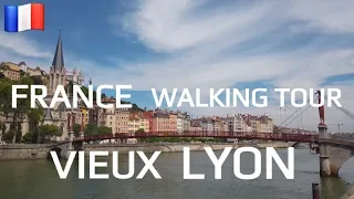 🇫🇷 Lyon Old Streets | France Walking Tour 4K ⛪️