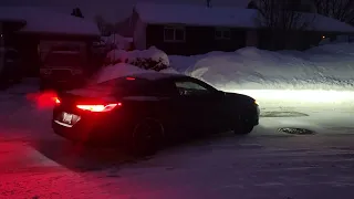 bmw M850i snow