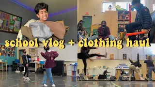 dance class school vlog + h&m haul