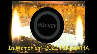 In Memoriam to all those we lost in professional hockey NHL & WHA in 2023