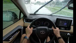 2021 Toyota RAV4 XLE Premium City Drive- With Some Heavy Rain!!