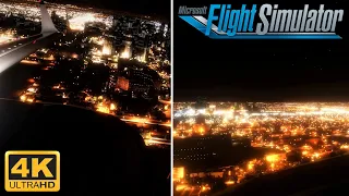 Microsoft Flight Simulator 2020 4K *BOEING 737 MAX STUNNING NIGHT TAKEOFF In Las Vegas | 4K Graphics