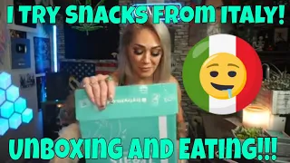 I Try AWESOME Treats from ITALY!!! UNBOXING VIDEO