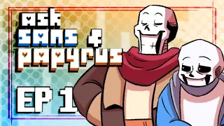 ASK SANS AND PAPYRUS - EP 1 | FLOWEYS FUN