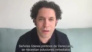 Declaraciones de Gustavo Dudamel el cual hace un llamado a la Paz en Venezuela