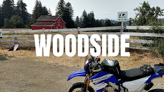 Exploring Woodside California | Santa Cruz Mountains | Yamaha WR250R Supermoto