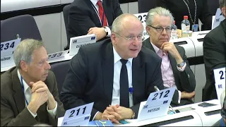 May 2019 EESC Plenary Session Group III President Arno Metzler Intervention with Margrethe Vestager