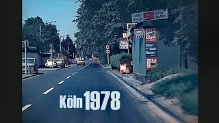 Köln 1978 - Autofahrt durch Junkersdorf - early dashcam