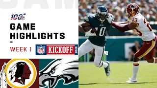 Redskins vs. Eagles Week 1 Highlights | NFL 2019