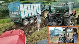 Late first cut silage NIGHTMARE!  |  WET fields and a HEAVY crop!