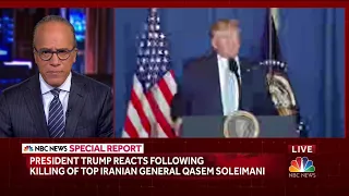 Trump speaks about US airstrike that killed Iranian general