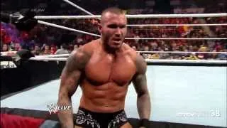 Randy Orton Vicious Attack on John Cena's Father - Raw - January 13, 2014