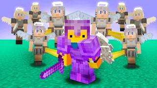 Meus amigos me prenderam no AETHER, então eu FIZ um EXERCITO de ANJOS no minecraft