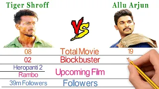 Tiger Shroff Vs Allu Arjun Comparison - Filmy2oons