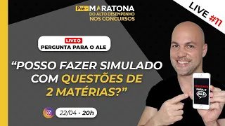 "POSSO FAZER SIMULADO COM QUESTÕES DE 2 MATÉRIAS?" | Live Pergunta para o ALE