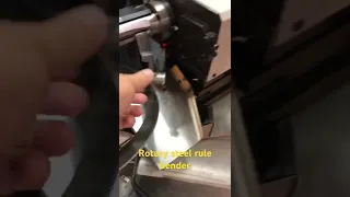 Auto rotary steel rule bender application demo #diemaker